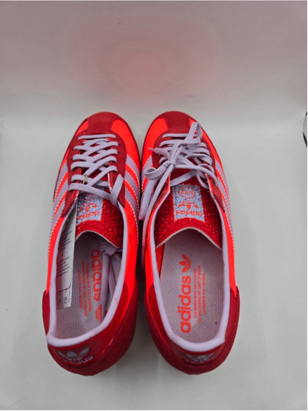 Women's Adidas Sneakers Red and Bright pink/orange size 8 - Picture 8 of 9